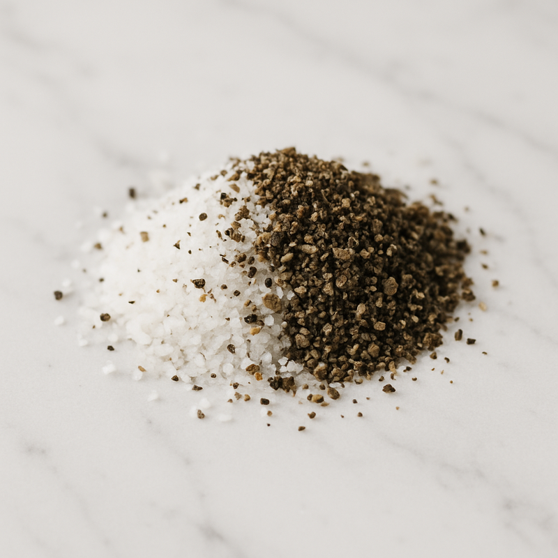 Sal y pimienta negra