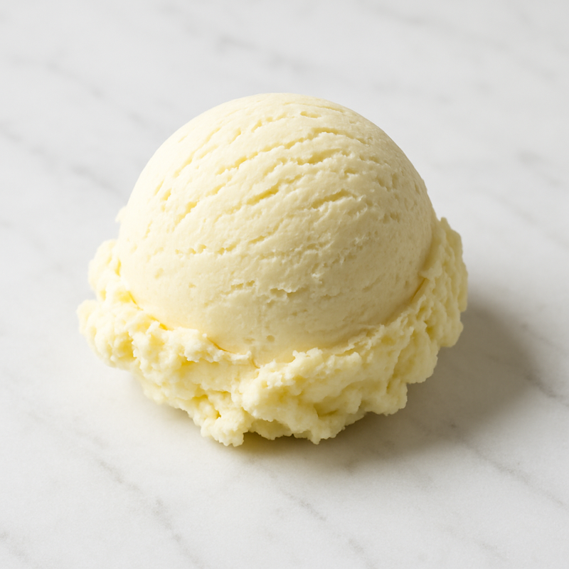 Helado de vainilla
