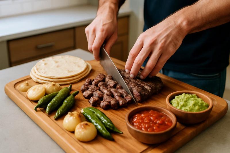 Paso 6 de Carne Asada Norteña