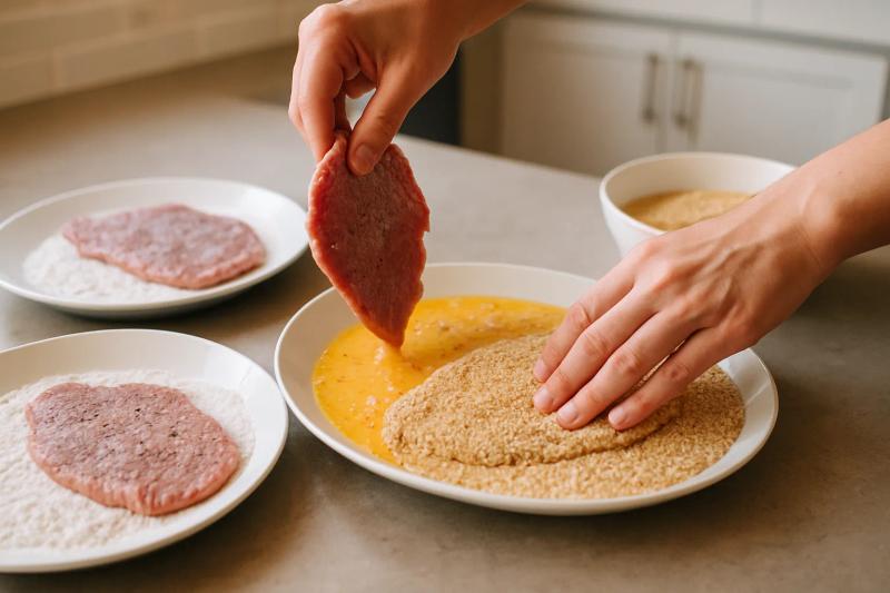 Paso 1 de Torta de Milanesa
