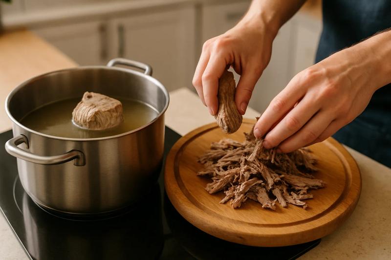 Paso 2 de Tinga de Res