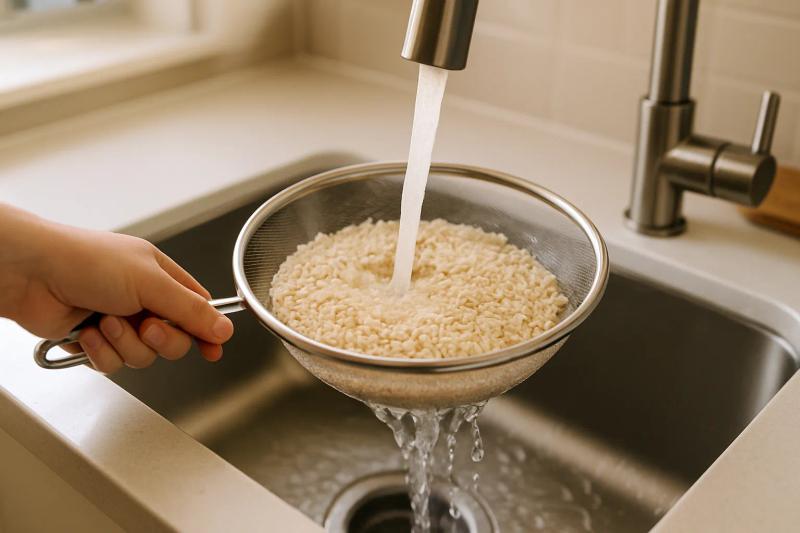 Paso 1 de Arroz Verde