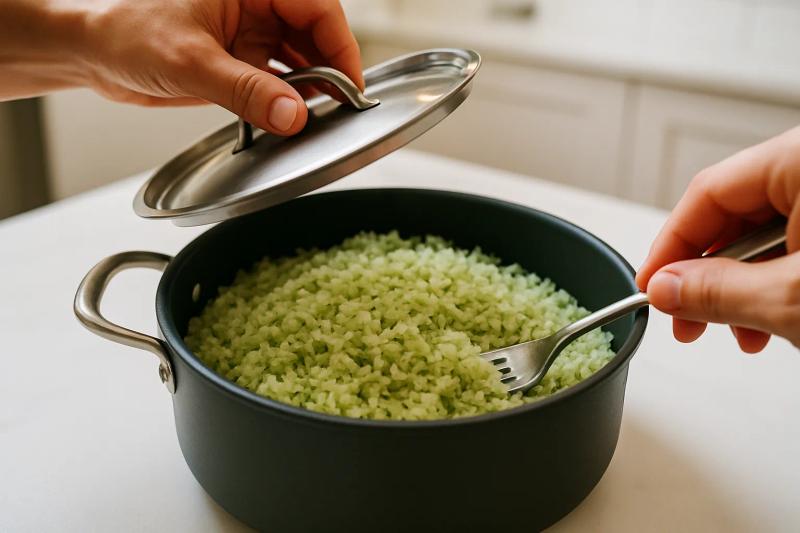 Paso 6 de Arroz Verde