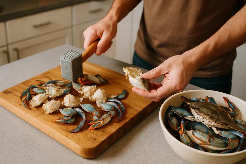 Paso 1 de Chilpachole de Jaiba