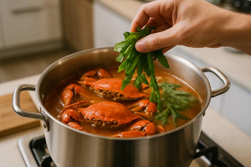 Paso 5 de Chilpachole de Jaiba