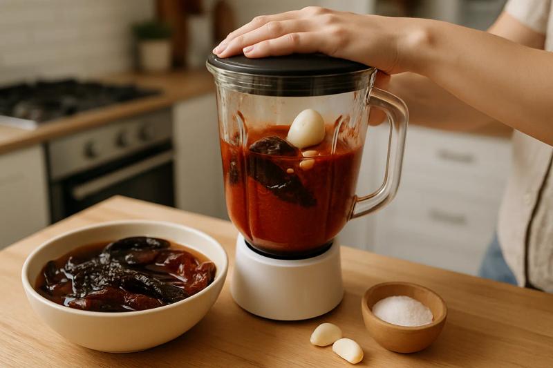 Paso 2 de Cecina Enchilada