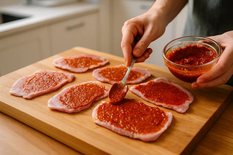 Paso 3 de Cecina Enchilada