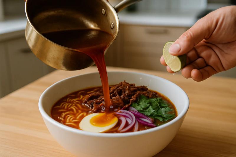 Paso 6 de Birria Ramen