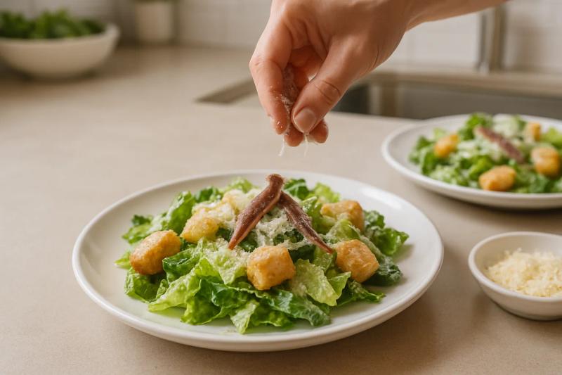 Paso 6 de Ensalada César