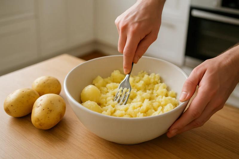 Paso 1 de Tacos de Canasta de Papa