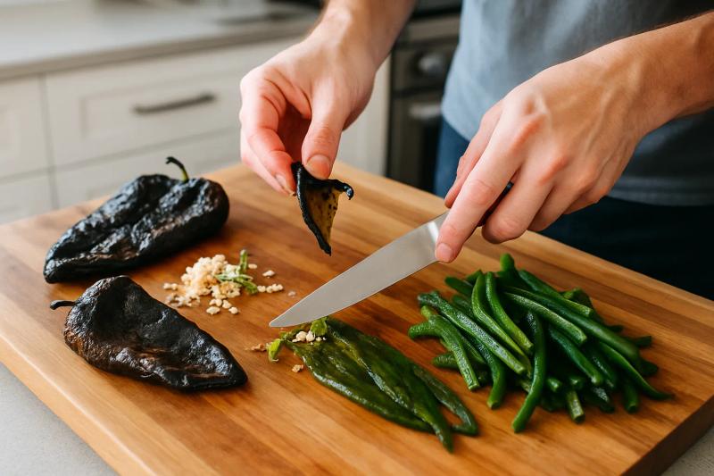 Paso 3 de Papas con Rajas