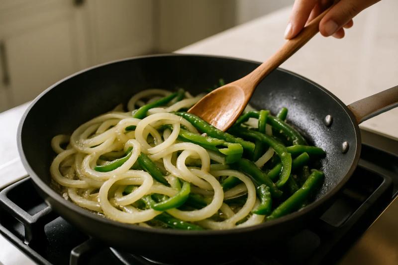 Paso 4 de Papas con Rajas