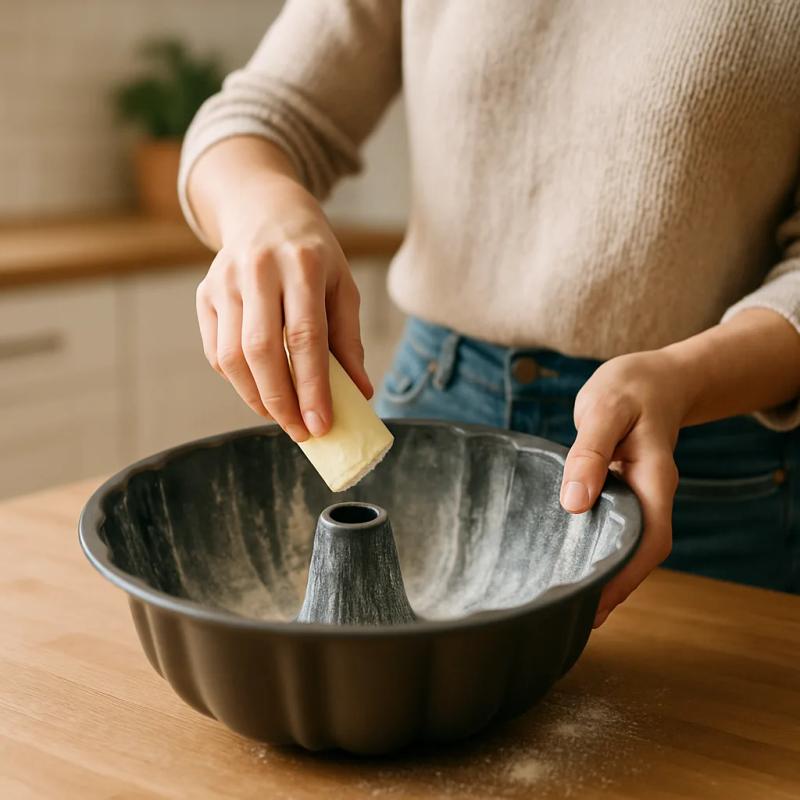Paso 1 de Pastel de Chocoflan Poblano