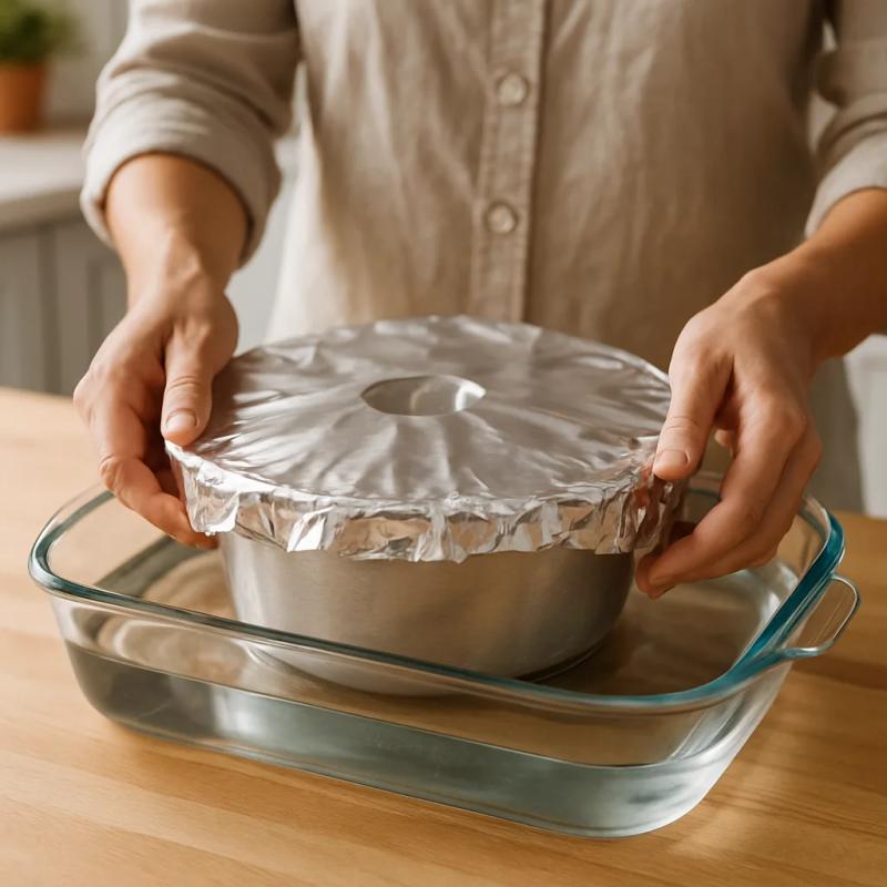 Paso 6 de Pastel de Chocoflan Poblano