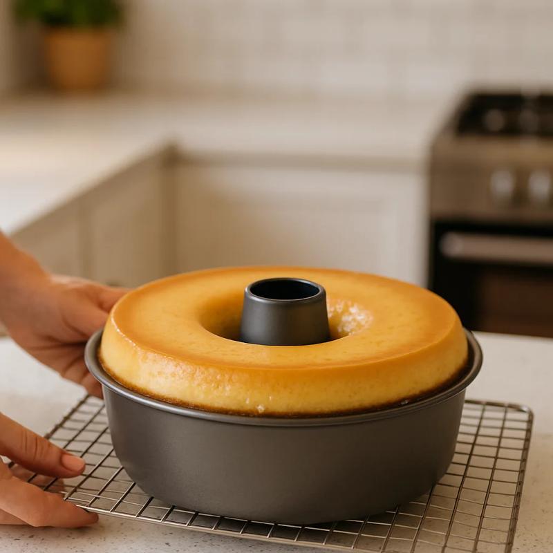 Paso 7 de Pastel de Chocoflan Poblano