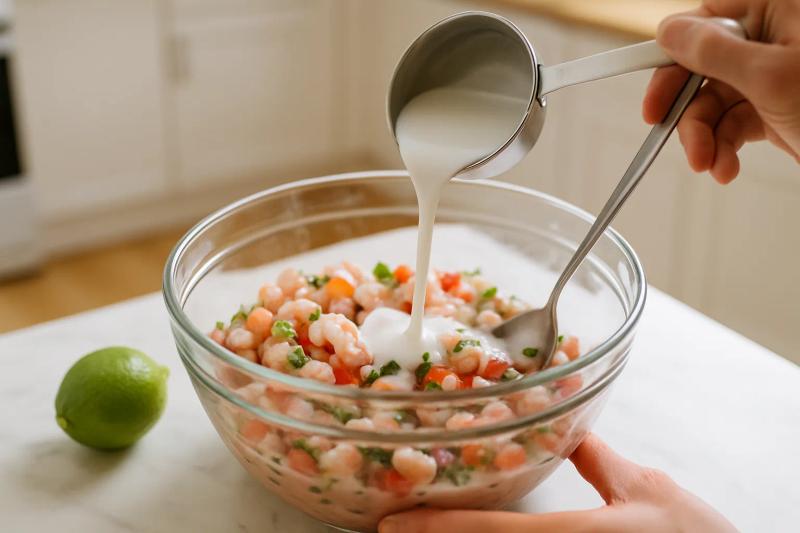 Paso 3 de Ceviche de Coco