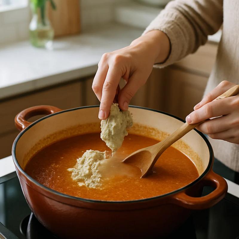 Paso 6 de Pipián de Cuaresma con Charales