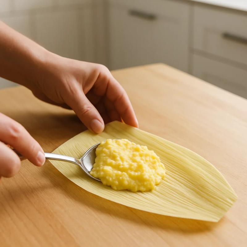 Paso 4 de Huchepos con Crema y Salsa