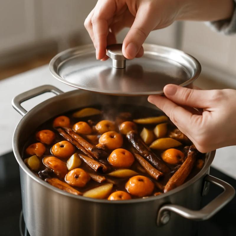 Paso 4 de Ponche Navideño con Piquete