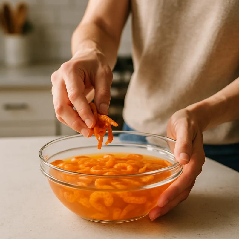 Paso 2 de Nopalitos con Camarón Seco
