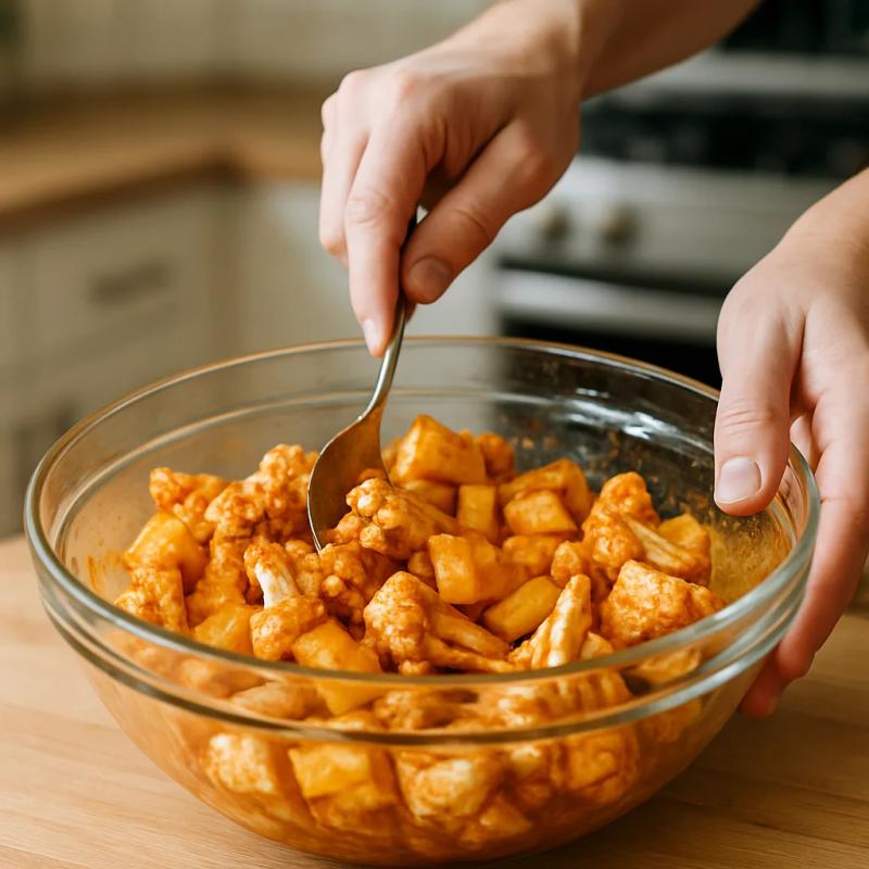 Paso 2 de Tacos de Coliflor al Pastor