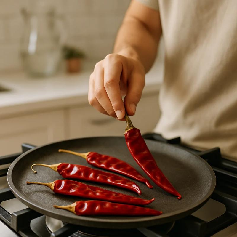 Paso 3 de Nopalitos con Camarón Seco