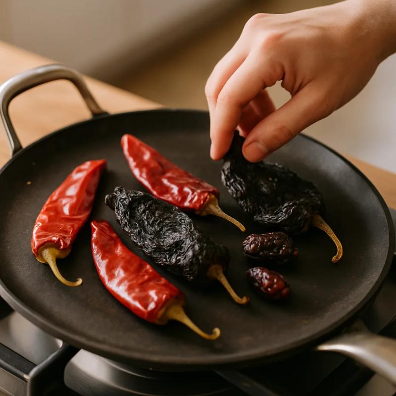 Paso 1 de Birria de Setas