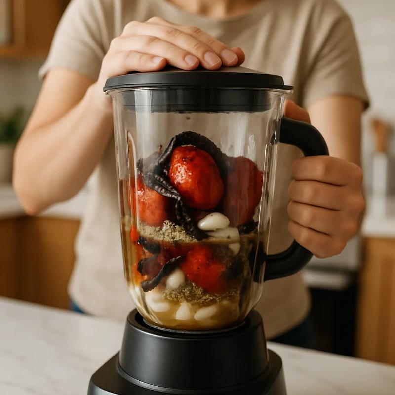 Paso 4 de Birria de Setas