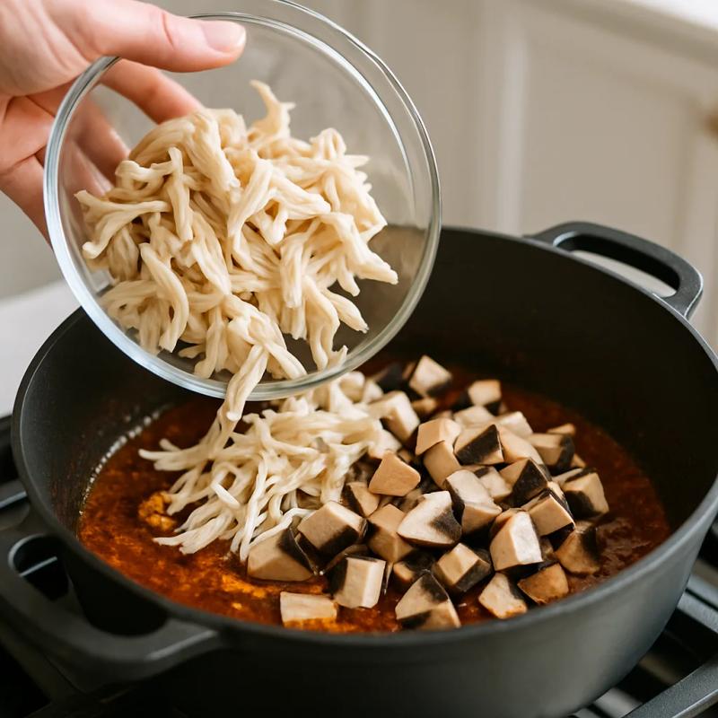 Paso 6 de Birria de Setas