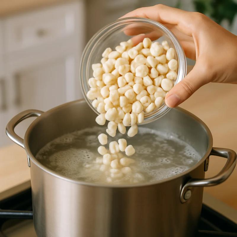 Paso 1 de Pozole de Champinones