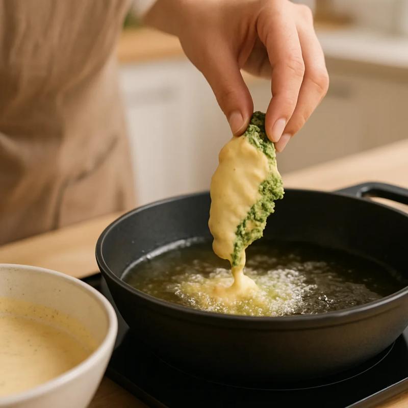 Paso 4 de Tortitas de Huauzontle