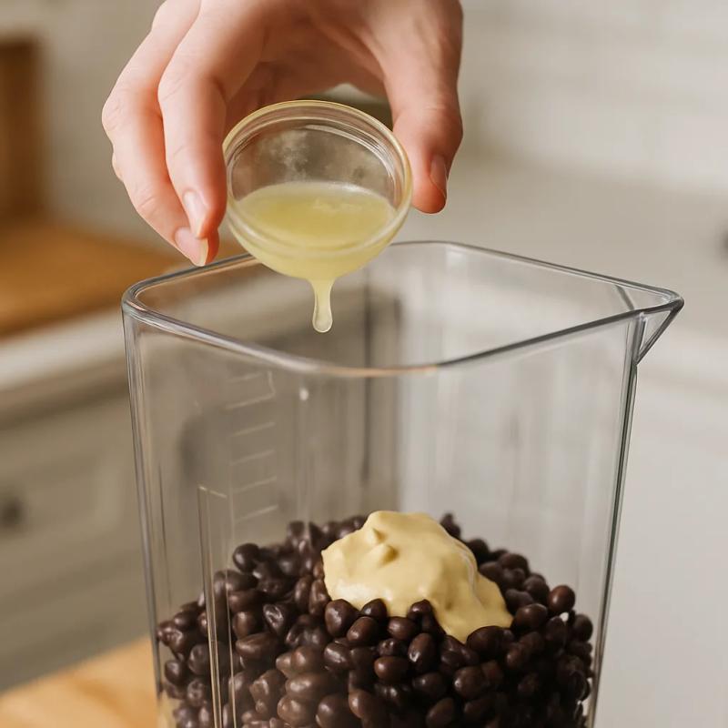 Paso 2 de Hummus de Frijol Negro