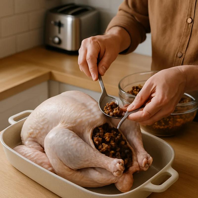 Paso 5 de Pavo Navideño Mexicano