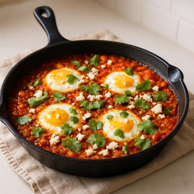 Paso 6 de Shakshuka Mexicana