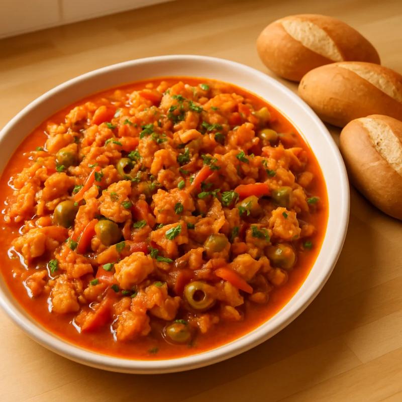 Paso 7 de Bacalao Navideño a la Mexicana