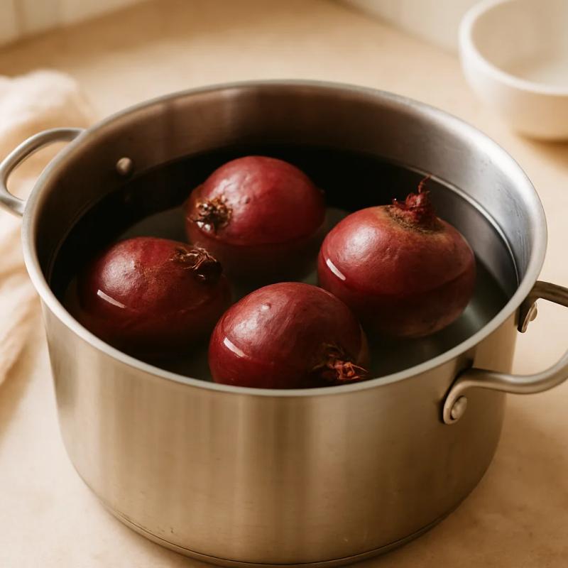 Paso 1 de Ensalada de Nochebuena con Betabel