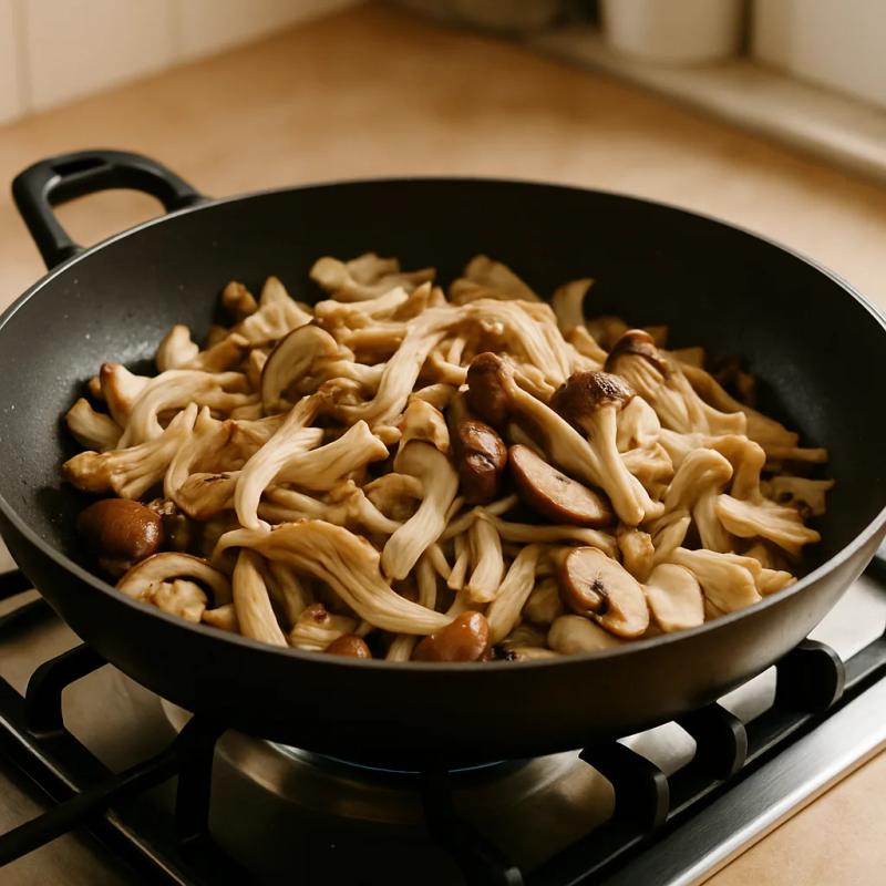 Paso 5 de Barbacoa de Setas