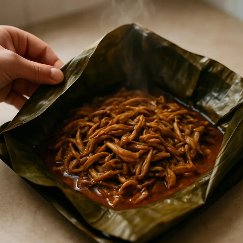 Paso 7 de Cochinita de Setas