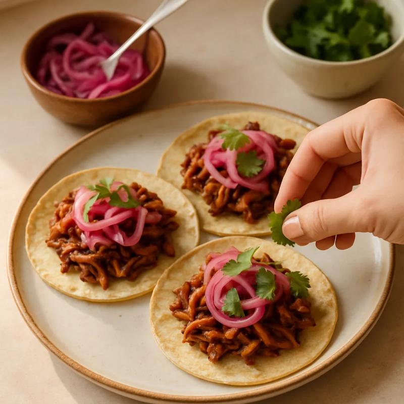 Paso 8 de Cochinita de Setas