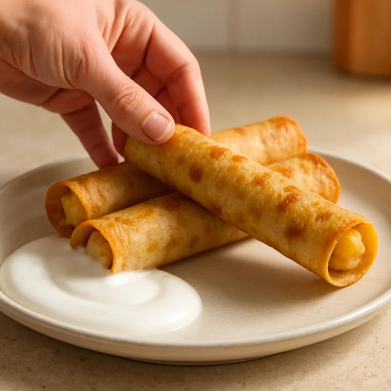 Paso 7 de Flautas de Papa con Queso
