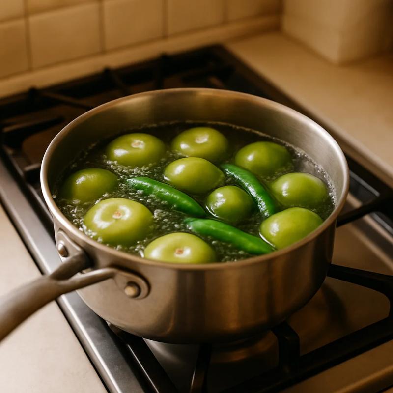 Paso 1 de Enchiladas de Flor de Calabaza
