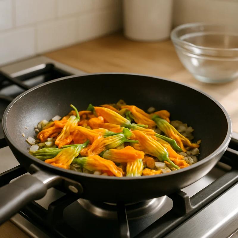 Paso 4 de Enchiladas de Flor de Calabaza