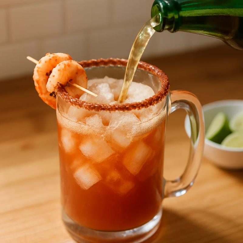 Paso 5 de Michelada de Camarón
