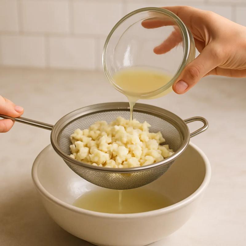 Paso 3 de Ceviche Vegano de Coliflor