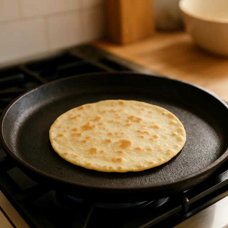 Paso 6 de Tortillas de Maíz Hechas a Mano