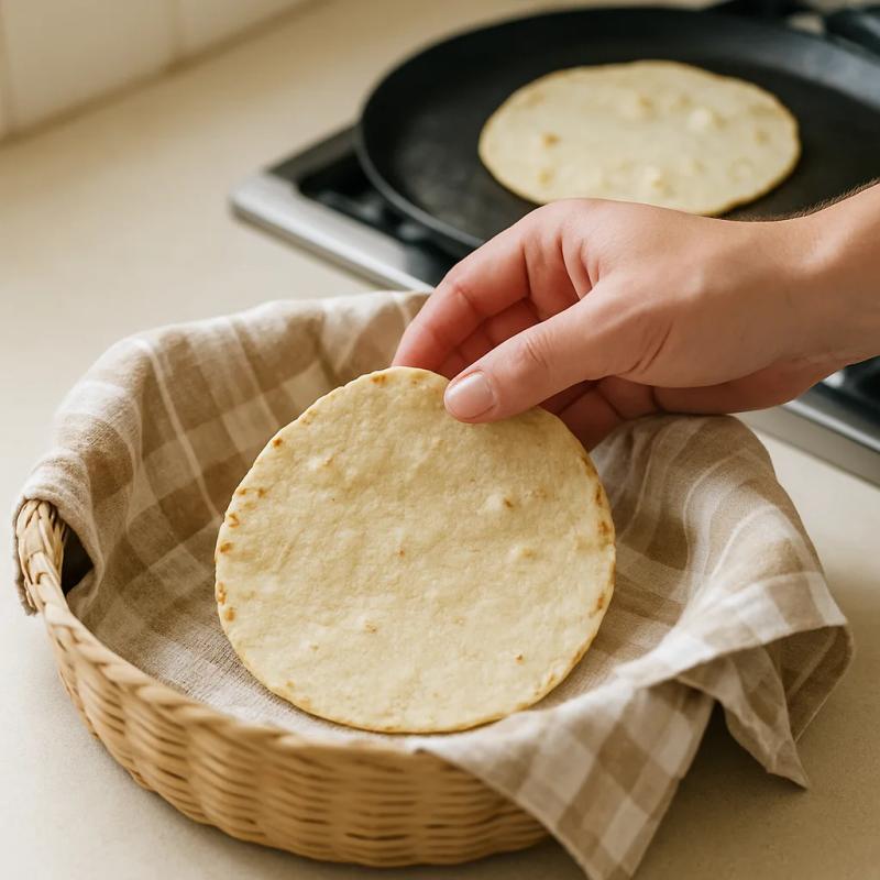 Paso 7 de Tortillas de Maíz Hechas a Mano