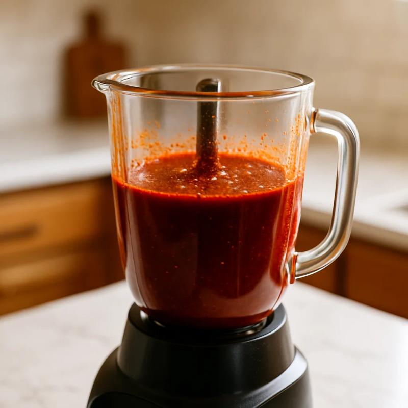 Paso 4 de Adobo Base de Chile Guajillo