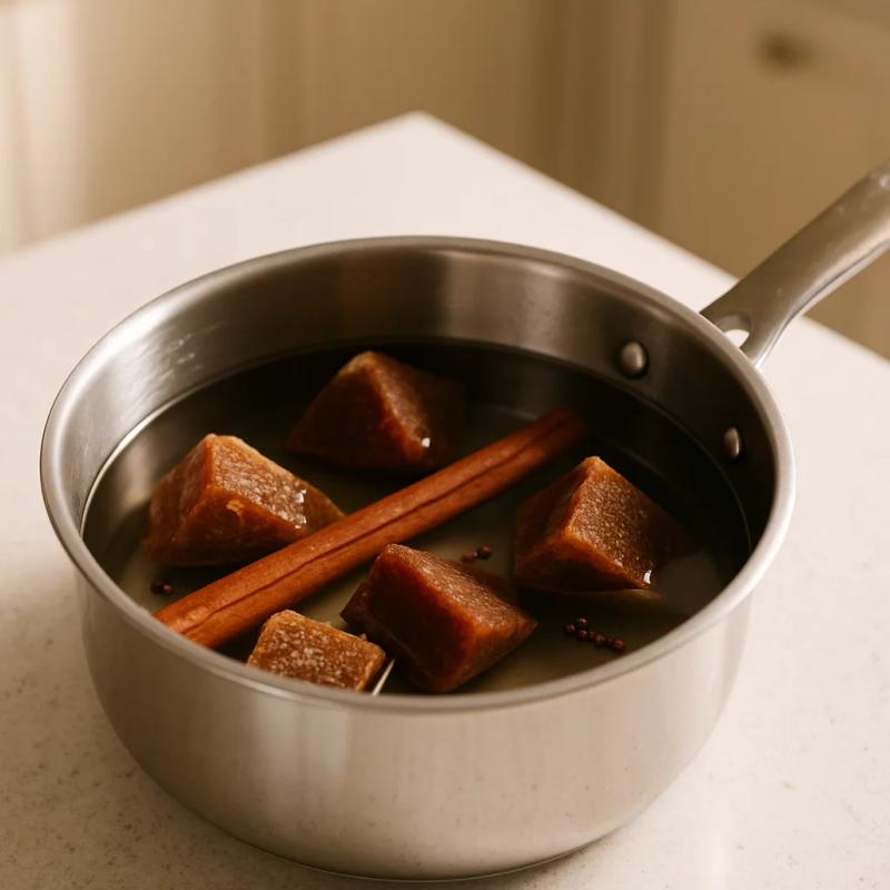 Paso 2 de Piloncillo en Almíbar