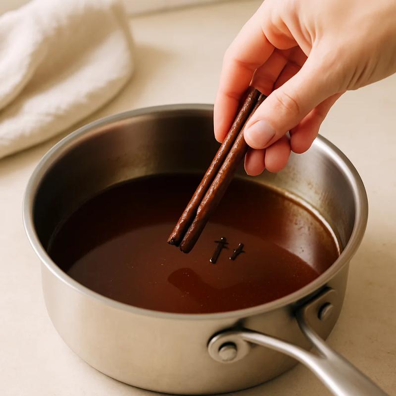 Paso 4 de Piloncillo en Almíbar