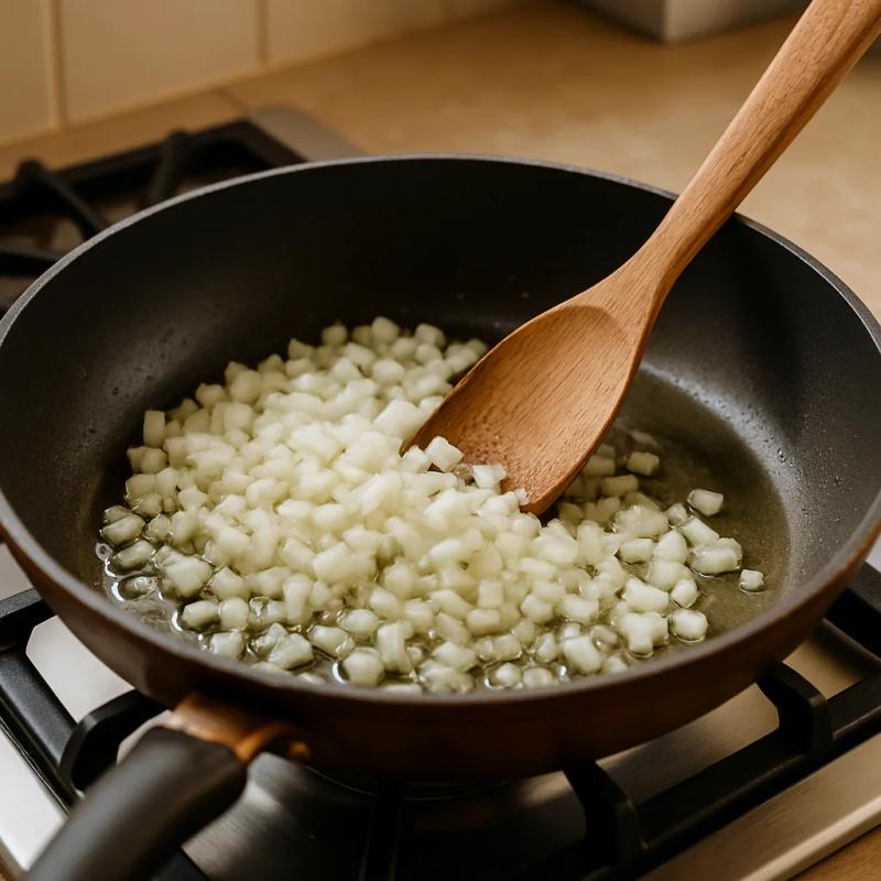 Paso 2 de Lasaña de Mole Poblano